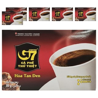 G7 純黑咖啡 細膩粉末 小包裝方便攜帶, 2g, 15包, 6盒