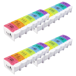 Fullicon 護立康 彩虹7日單色彈跳保健盒, 4個