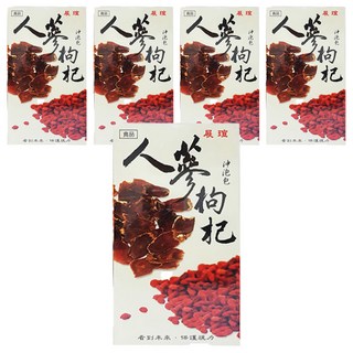 展瑄 人蔘枸杞茶, 純天然植物成分 養氣補血 恢復活力 暖心又紓壓 沖泡包, 4.5g, 30包, 5盒