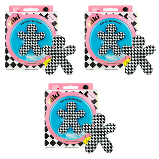 Mr&Mrs FRAGRANCE Niki 經典 車用芳香劑, 3個, 黑蘭花