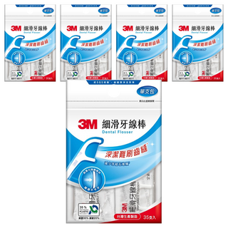 3M 細滑牙線棒, 17mm, 35支, 5袋