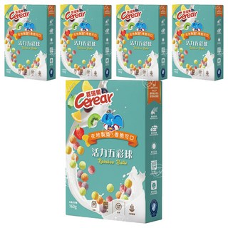 Cerear 喜瑞爾 活力五彩球，水果口味，添加小麥纖維, 160g, 5盒