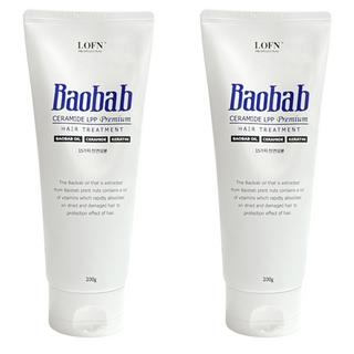 LOFN Baobab神經醯胺LPP高級護髮素, 200g, 2條