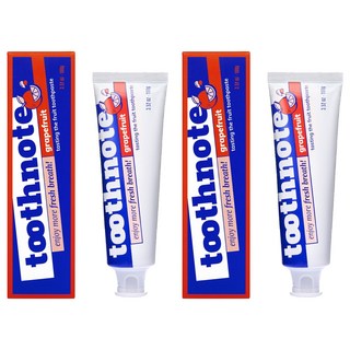 tooth note 牙膏 葡萄柚香味, 100g, 2個