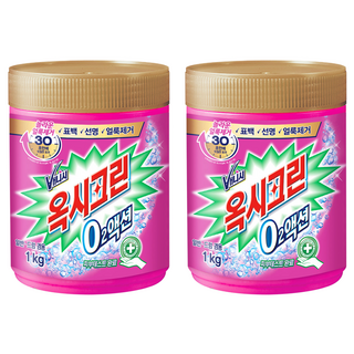 오투액션 분말형 표백제, 1kg, 2개