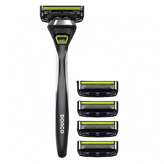 Dorco Pace 5 Style 基本入門刮鬍刀組, 1組, 刀架 + 5個刀頭