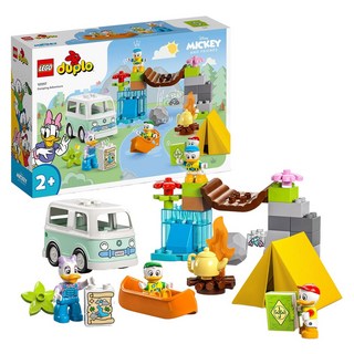 LEGO duplo 得寶 露營冒險 Camping Adventure Set, 37塊, 2+ 幼兒玩具, 藍色 + 綠色 + 白色, 1盒