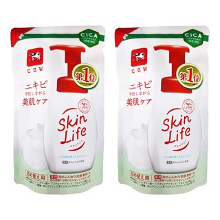 COW STYLE 牛乳石鹼 Skinlife 滋卿愛 泡洗顏補充包 140ml, 2包