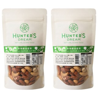HUNTER'S DREAM 獵人谷之夢 低溫烘烤無調味綜合堅果, 2個, 100g