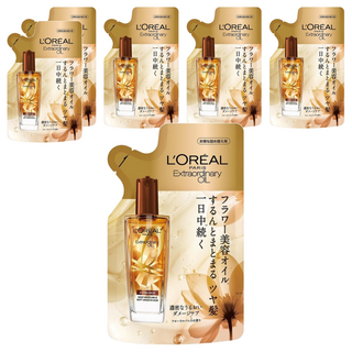 L'OREAL PARiS 巴黎萊雅 金緻護髮精油補充包 棕色, 90ml, 6包