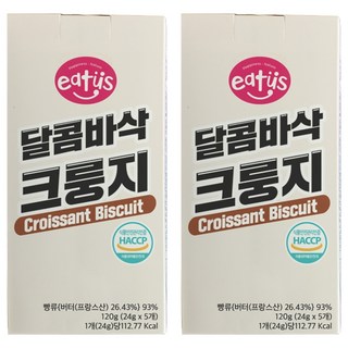 eatus 扁可頌 5片入, 120g, 2盒