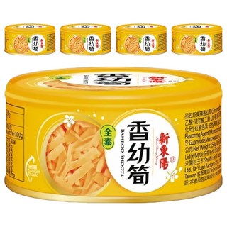 新東陽 香幼筍, 嘉義梅山麻竹筍, 黑麻油, 微辣, 150g, 5罐