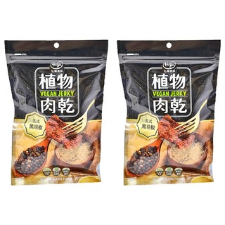 Hoya 弘陽食品 - 美式黑胡椒風味純素肉乾, 120g, 2包