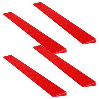 ReadyBox 安全房門門檻斜坡板 門檻斜坡支架, 4個, 紅色