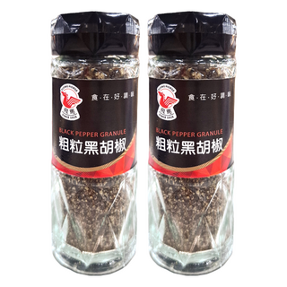 飛馬 粗粒純黑胡椒, 增添口感, 45g, 2瓶