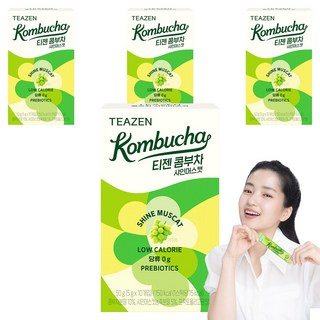 TEAZEN 康普茶 麝香葡萄口味, 4個, 5g, 10入