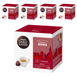 NESCAFE 雀巢咖啡 Dolce Gusto 羅馬濃縮咖啡膠囊, 6.2g, 16個裝, 5組
