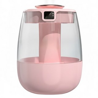 YUNMI 雙噴頭納米霧化水氧機濕度數顯智能加濕器, J10, 粉色