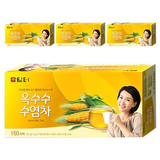 담터 옥수수 수염차, 1.5g, 150개입, 4개