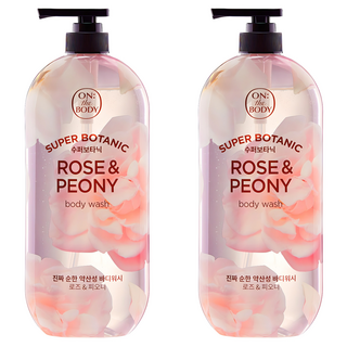 온더바디 수퍼보타닉 바디워시 로즈 앤 피오니향, 900g, 865ml, 2개