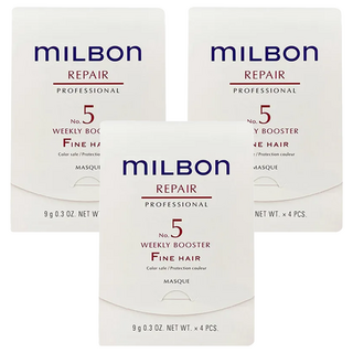 mILBOn 護髮系列 潤活護髮No.5 一般粗硬髮 4個, 3組, 36g