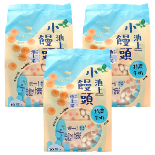 池上鄉農會 池上小饅頭 特濃牛奶口味, 150g, 3袋