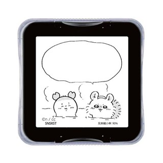 sun-star 吉伊卡哇浸透印章 古本屋和小桃 W85xH34xD85mm 便利貼/便條紙/紙張上打印圖案, 黑色, 1個