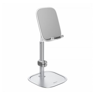 Baseus 倍思 文藝青年桌面支架 伸縮款 鋁合金材質, 銀色, 1個