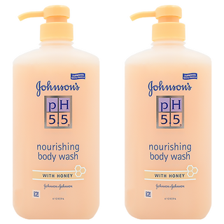 嬌生嬰兒PH5.5溫和沐浴露 蜂蜜舒緩, 平衡配方 鎖住水分 洗後不乾澀, 750ml, 2瓶
