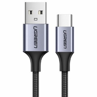 UGREEN 綠聯 USB Type-C充電線 Aluminum BRAID版, 3m, Space Gray, 1條