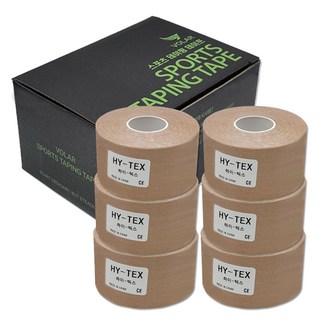 VOLAR 하이텍스 스포츠 테이핑 테이프 스킨, 6개