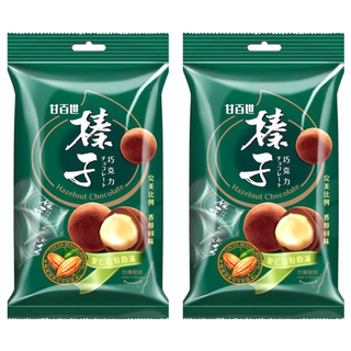 KAISER 甘百世 榛子巧克力，精選烘焙香脆果仁，果仁粒粒飽滿，台灣製造, 70g, 2包