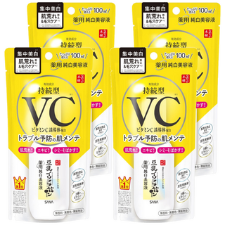 SANA 莎娜 豆乳美肌 維他命C精華液 100mL, 4瓶