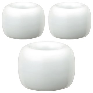 Block Mart 浴室陶瓷牙刷架, 白色, 3個