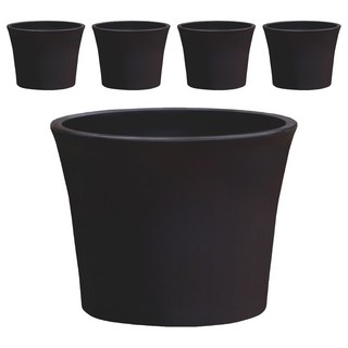 翠筠 如意花盆, 黑色, 5件