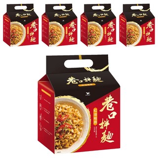 統一 巷口拌麵 紅油椒麻，每份105公克，本包裝含4份, 20包