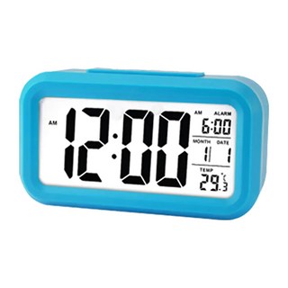 E.dot 多功能LED感光懶人智慧鬧鐘, 13.8x4.5x8cm, ABS塑料, 藍色