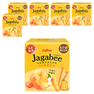 Calbee 卡樂比 Jagabee 日本加卡比薯條 日式蜂蜜風味 5包,75g,6盒