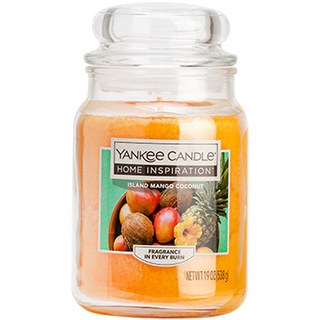 YANKee CANDLe Home Inspiration罐型香氛蠟燭 L, Island Mango Coconut, 538g, 1罐