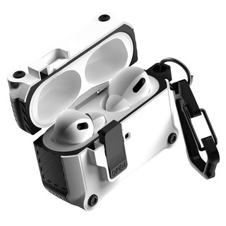 GOOSPERY 防撞鎖扣硬殼保護套, AirPods Pro 2, 白色