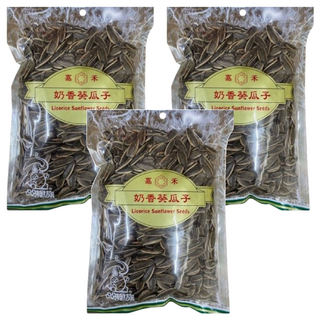 嘉禾 葵瓜子 奶香, 200g, 3包