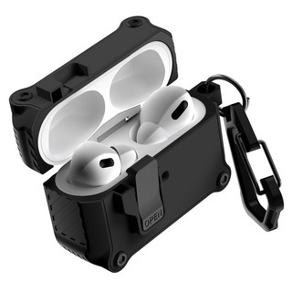 구스페리 범퍼 락 하드 케이스, 에어팟 4세대, 블랙, 1개