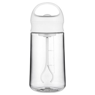 自動攪拌杯 400ml Tritan材質 帶提把設計, 白色, 1個