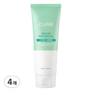 김정문알로에 라센스 로에 큐어 알로에 수딩젤, 150ml, 4개