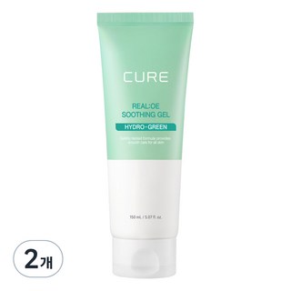 김정문알로에 라센스 로에 큐어 리알로에 수딩젤, 150ml, 2개