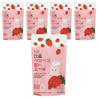 Ecomom Meal 山谷香脆優格草莓, 15g, 5個, 草莓