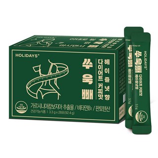 홀리데이즈 쑤욱빼 다이어트 커피맛 헤이즐넛향 28포, 92.4g, 1개