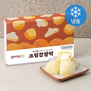 곰곰 크림 찹쌀떡 (냉동), 40g, 15개입, 1개