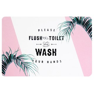 TROMSO 珪藻土厚實吸水地墊 - 粉紅夏日, W60 x H39 x D0.9cm, 1張