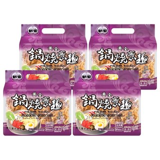 新宏 黃金鍋燒意麵 台式古早肉燥風味, 335g, 4袋